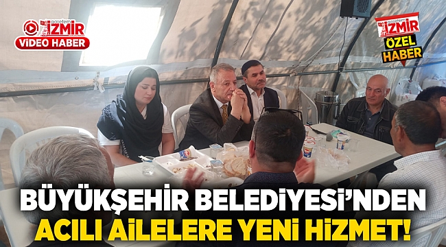 İzmir Büyükşehir Belediyesi, acılı ailelere yeni bir hizmet sunuyor!