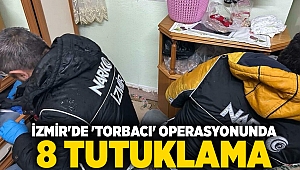 İzmir'de 'torbacı' operasyonunda 8 tutuklama