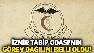 İzmir Tabip Odası'nın görev dağılımı belli oldu!