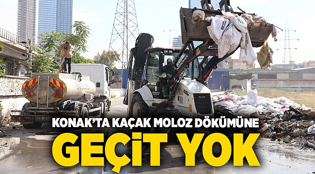Konak’ta kaçak moloz dökümüne geçit yok