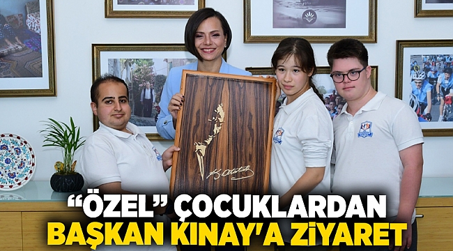 “Özel” çocuklardan Başkan Kınay'a ziyaret