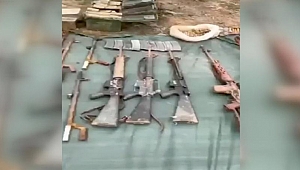 Pençe-Kilit'te çok sayıda silah ve mühimmat ele geçirildi