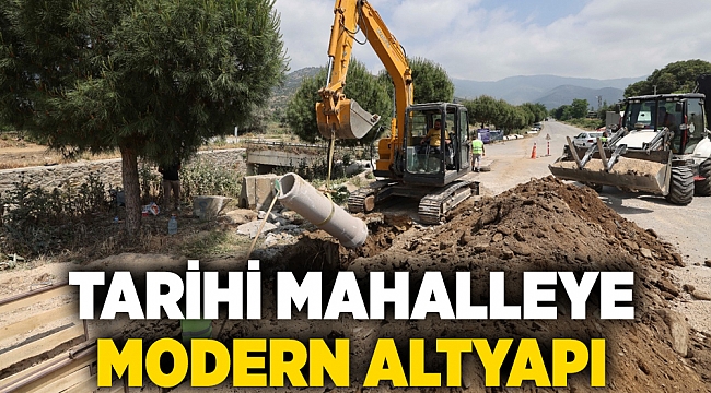 Tarihi mahalleye modern altyapı