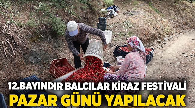 12.Bayındır Balcılar Kiraz Festivali Pazar Günü Yapılacak