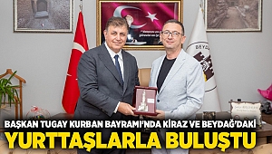 Başkan Tugay Kurban Bayramı'nda Kiraz ve Beydağ'daki yurttaşlarla buluştu
