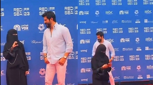 Burak Özçivit, kendisiyle poz vermek isteyen kadın hayranını geri çevirdi