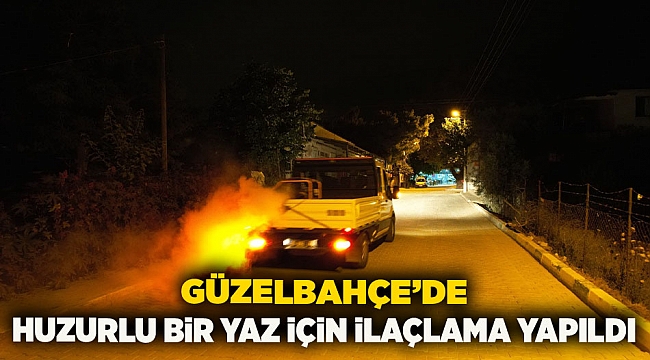 Güzelbahçe'de huzurlu bir yaz için ilaçlama yapıldı