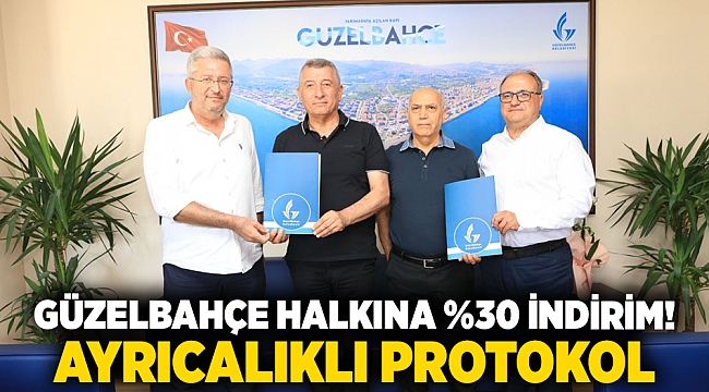 Güzelbahçe halkına %30 indirim! Ayrıcalıklı Protokol