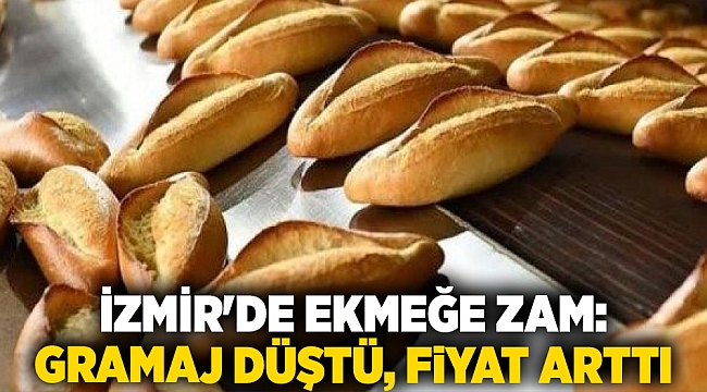 İzmir'de ekmeğe zam: Gramaj düştü, fiyat arttı