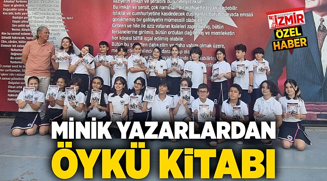 Konak Hakimiyet-i Milliye İlkokulu Öğrencilerinden Kitap Projesi: &quot;Öykü Penceresi&quot;