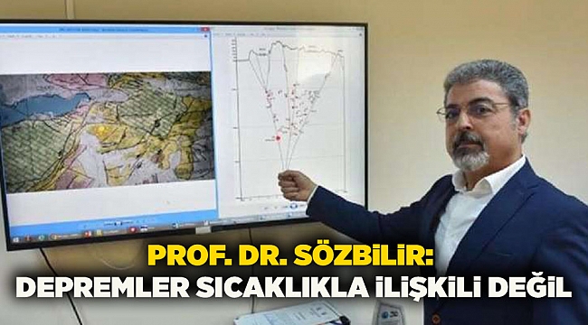 Prof. Dr. Sözbilir: Depremler Sıcaklıkla İlişkili Değil