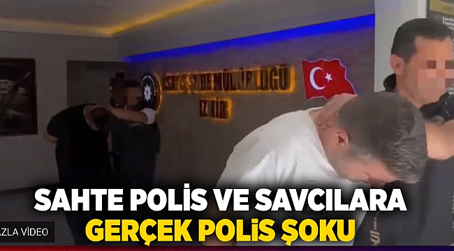 Sahte polis ve savcılar gerçek polislerden kaçamadı