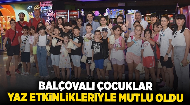 Balçovalı çocuklar yaz etkinlikleriyle mutlu oldu