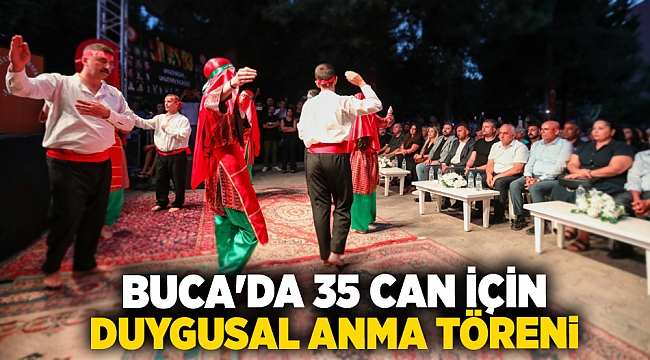 BUCA&#039;DA 35 CAN İÇİN DUYGUSAL ANMA TÖRENİ