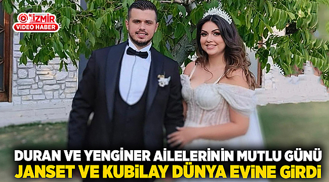 Duran ve Yenginer ailelerinin mutlu günü: Janset ve Kubilay dünya evine girdi