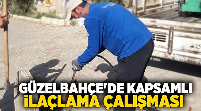 Güzelbahçe'de kapsamlı ilaçlama çalışması