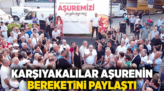 Karşıyakalılar aşurenin bereketini paylaştı