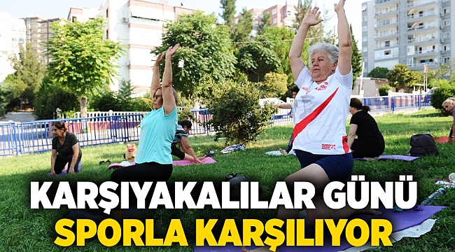 Karşıyakalılar günü sporla karşılıyor