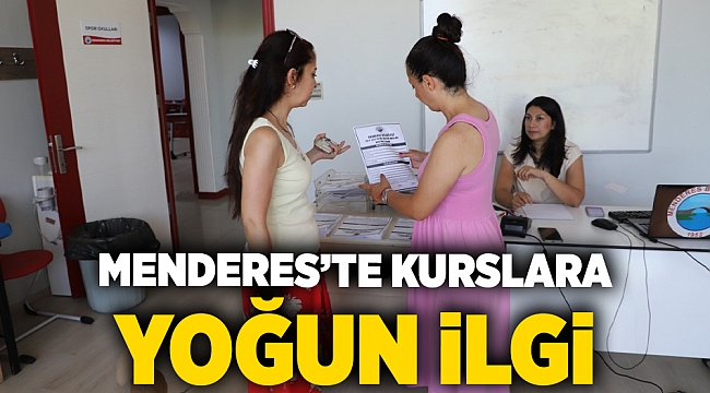 Menderes’te Kurslara Yoğun İlgi