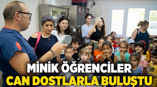 Minik öğrenciler can dostlarla buluştu