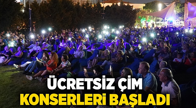Ücretsiz çim konserleri başladı