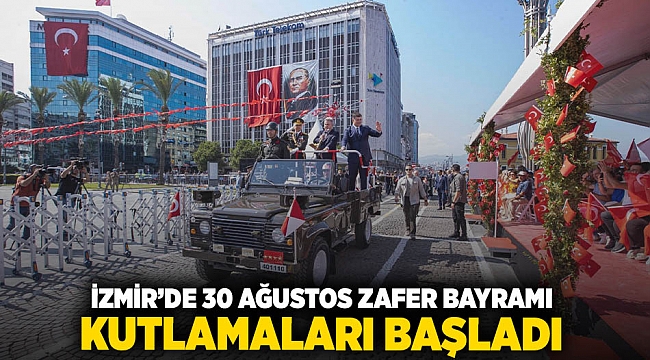 İzmir&#039;de 30 Ağustos Zafer Bayramı kutlamaları başladı