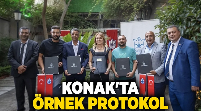 Konak&#039;ta örnek protokol