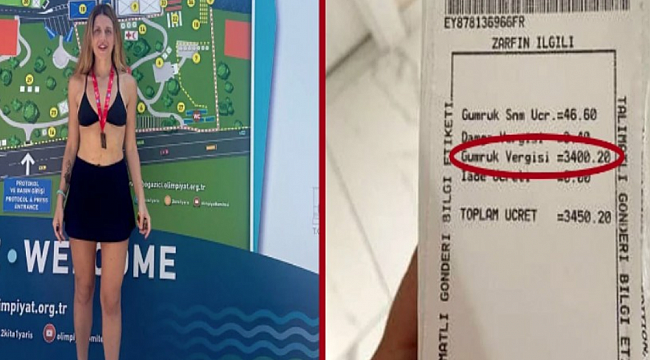 Milli sporcuya 30 Euro&#039;luk ürüne 90 Euro gümrük vergisi şoku