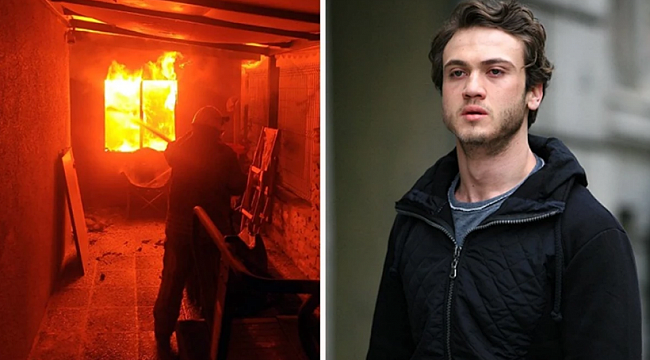 Ünlü oyuncu Aras Bulut İynemli&#039;ye ait villa yangınla kül oldu
