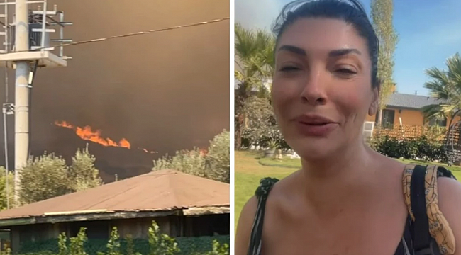 Urla&#039;daki yangın ormanı küle çevirdi! Ünlü şarkıcının evi alevler arasında kaldı