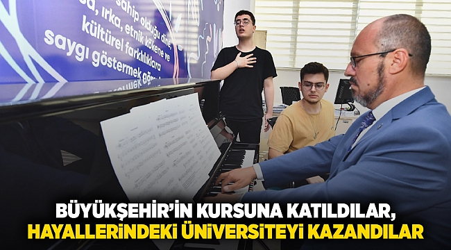 Büyükşehir’in kursuna katıldılar, hayallerindeki üniversiteyi kazandılar