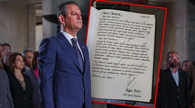 CHP Lideri Özel, CHP&#039;nin 101. yılında Anıtkabir&#039;de bu sözleri kayıt etti