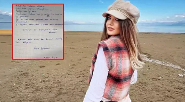 İntihar eden fenomen Kübra Aykut&#039;un veda mektubu ortaya çıktı