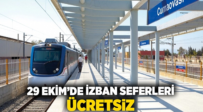 29 Ekim&#039;de İZBAN seferleri ücretsiz