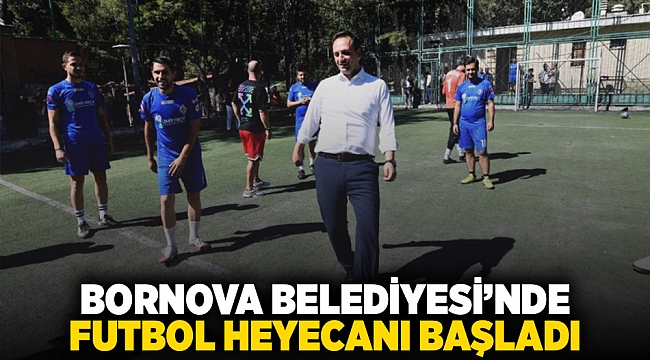 Başlama vuruşu Başkan Eşki’den... Bornova&#039;da futbol heyecanı başladı