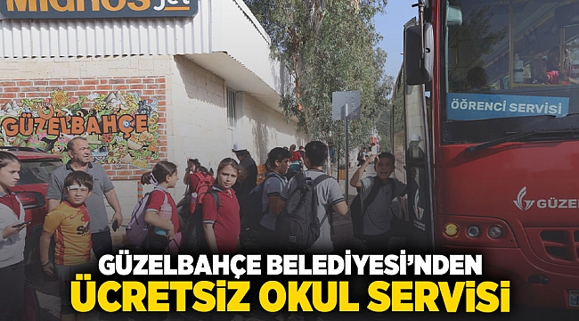 Güzelbahçe Belediyesi’nden Ücretsiz Okul Servisi