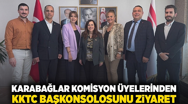 Karabağlar Komisyon üyelerinden  KKTC Başkonsolosunu ziyaret