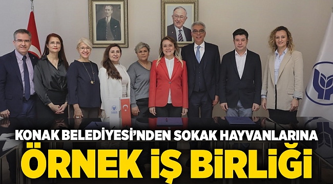 Konak Belediyesi’nden Sokak Hayvanlarına  Örnek iş Birliği