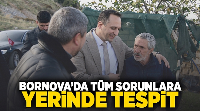 Bornova’da sorunlara yerinde tespit