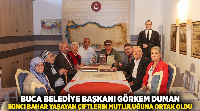 Buca Belediye Başkanı Görkem Duman, ikinci bahar yaşayan çiftlerin heyecanına ortak oldu