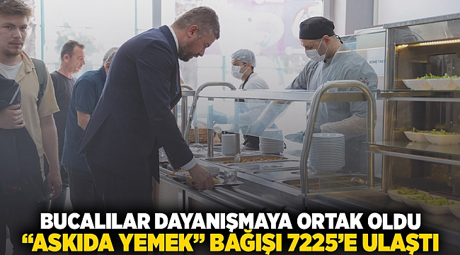 Bucalılar dayanışmaya ortak oldu; "Askıda Yemek" bağışı 7225'e ulaştı