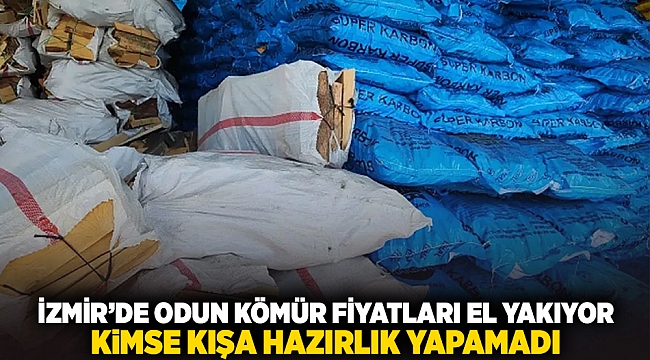 İzmir&#039;de odun kömür fiyatları el yakıyor... kimse kışa hazırlık yapamadı!