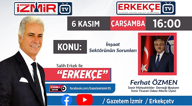 Salih ERKEK ile "ERKEKÇE" programı bugün izleyicilerle buluşacak