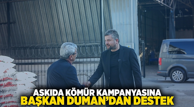 Askıda Kömür kampanyasına Başkan Duman&#039;dan destek
