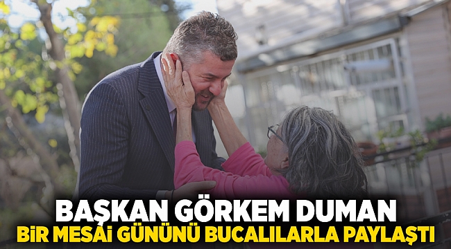Başkan Görkem Duman bir mesai gününü Bucalılarla paylaştı