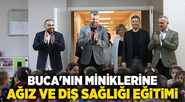 Buca’nın miniklerine ağız ve diş sağlığı eğitimi