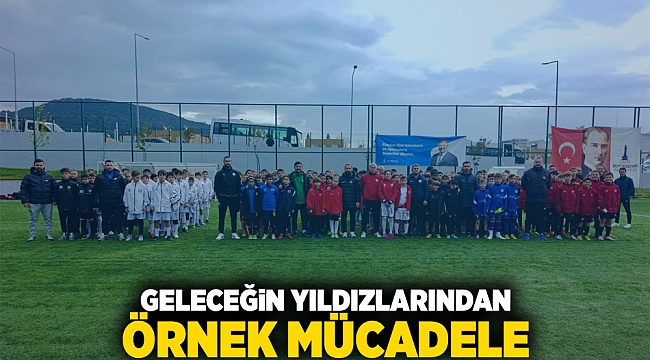 Geleceğin yıldızlarından örnek mücadele
