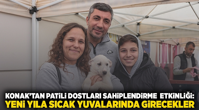 Konak&#039;tan patili dostları sahiplendirme etkinliği: Yeni yıla sıcak yuvalarında girecekler