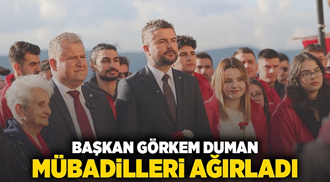 Başkan Görkem Duman mübadilleri ağırladı