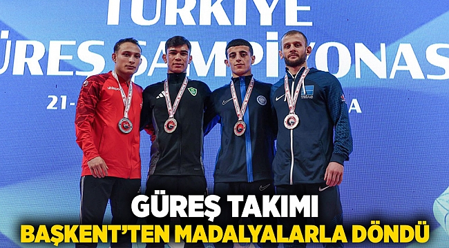 Güreş takımı başkentten madalyalarla döndü 